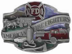 American Fire Fighters buckle in color
